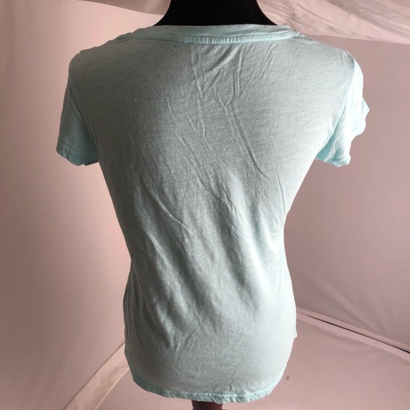 Disney Tinkerbell aqua soft burnout t-shirt L - Picture 3 of 7